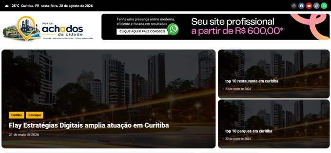 Prévia do Portal Achados da Cidade