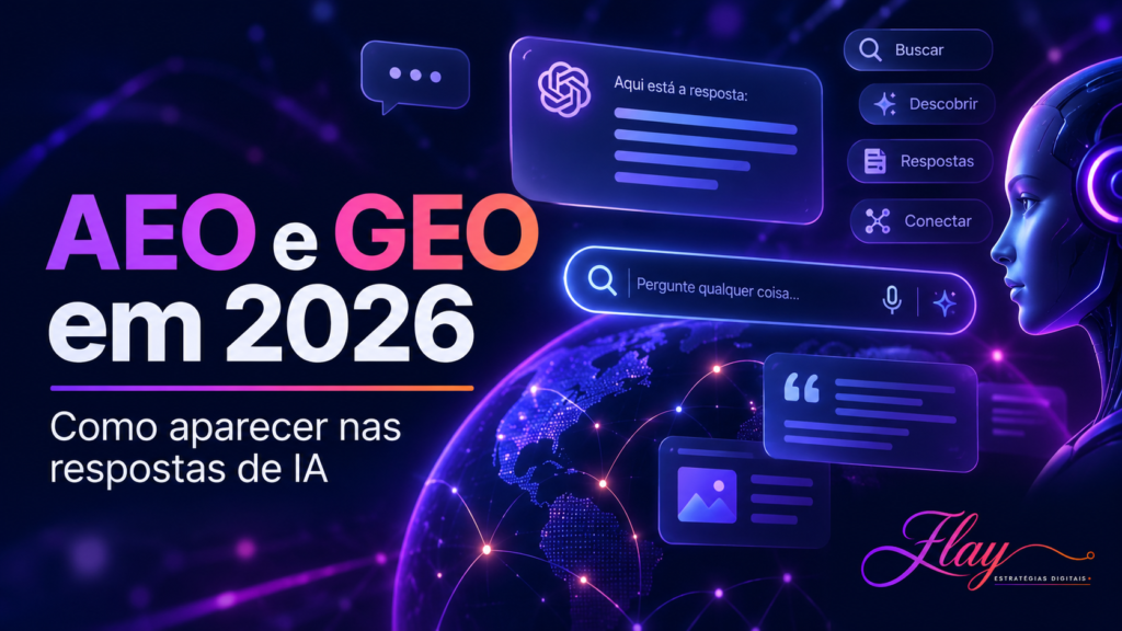 AEO e GEO em 2026 para Google, ChatGPT e buscas com inteligência artificial