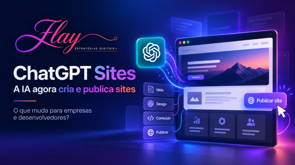 ChatGPT Sites criando e publicando sites com inteligência artificial em 2026